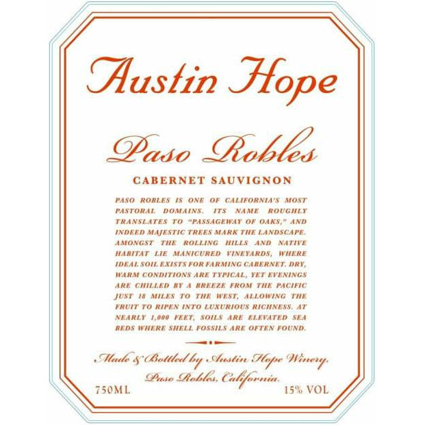 Austin Hope Cabernet Sauvignon - Bourbon Central